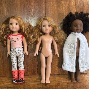 American Girl Wellies -bundle of 3